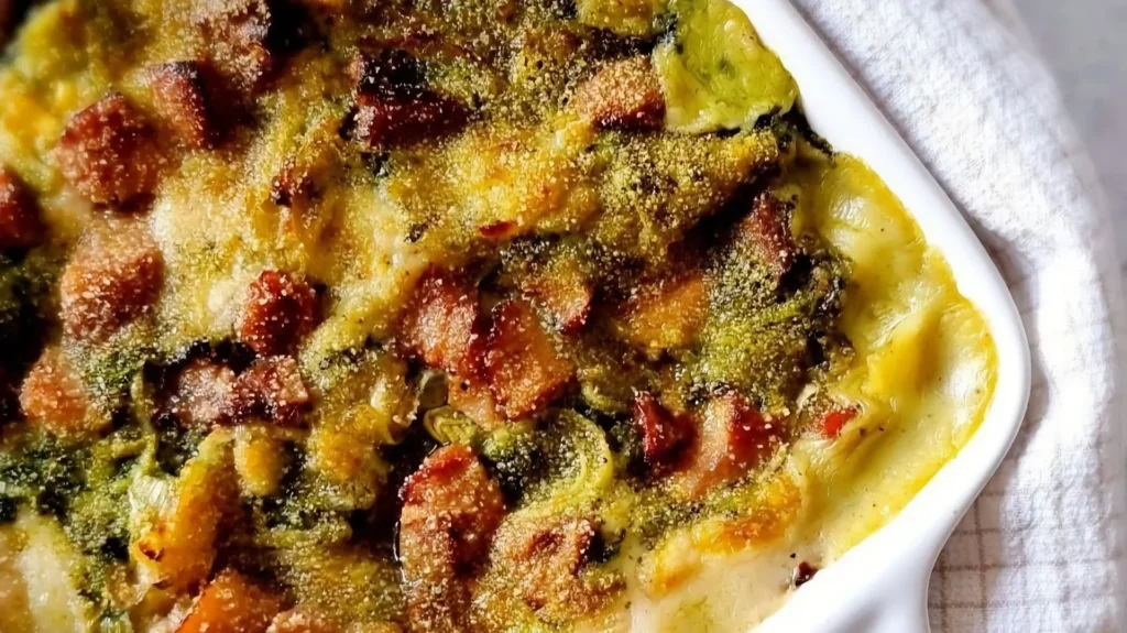 Lasagna vegana con porcini, cavolo nero e porri