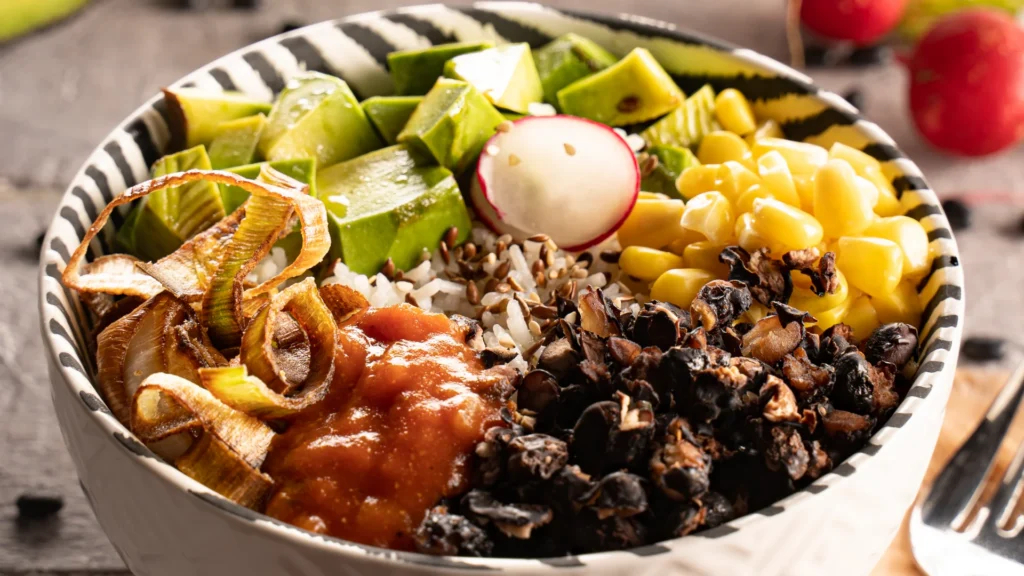 Mexican bowl con fagioli neri