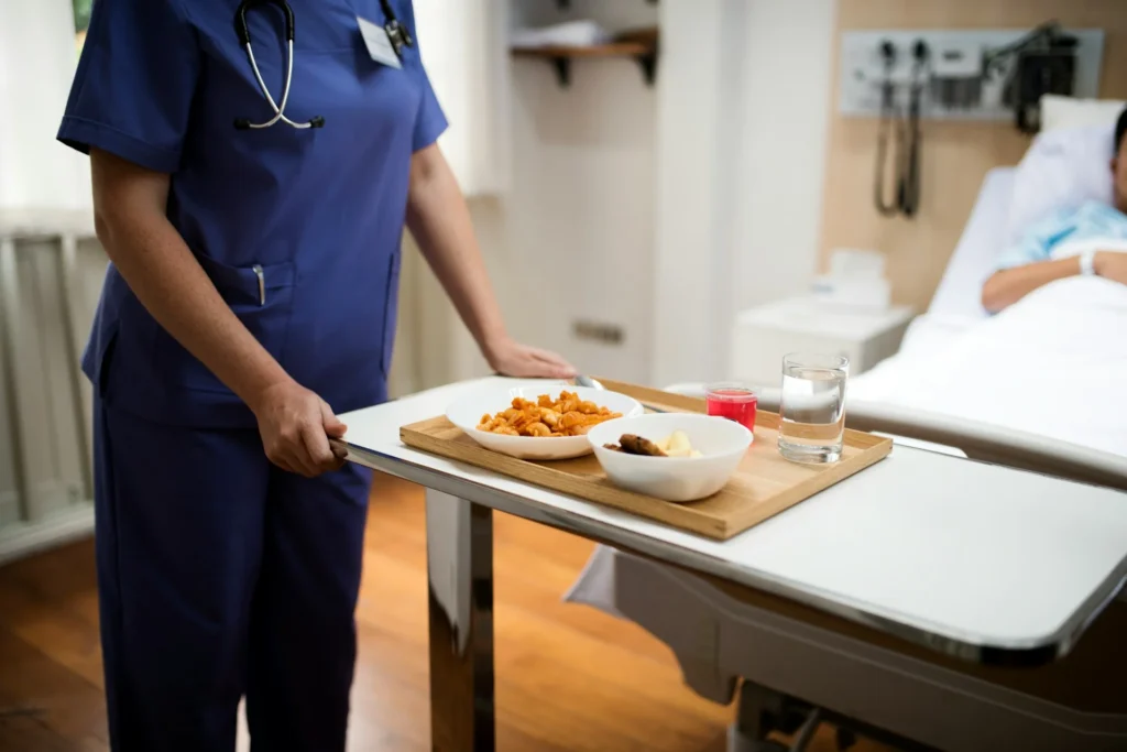 Plant-based hospital catering