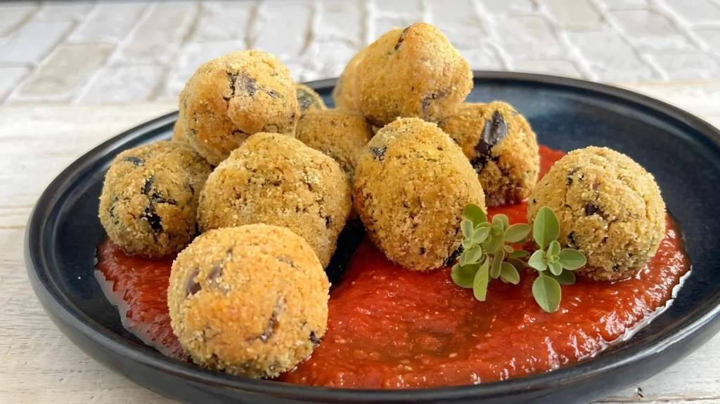 Polpette di melanzane e tofu